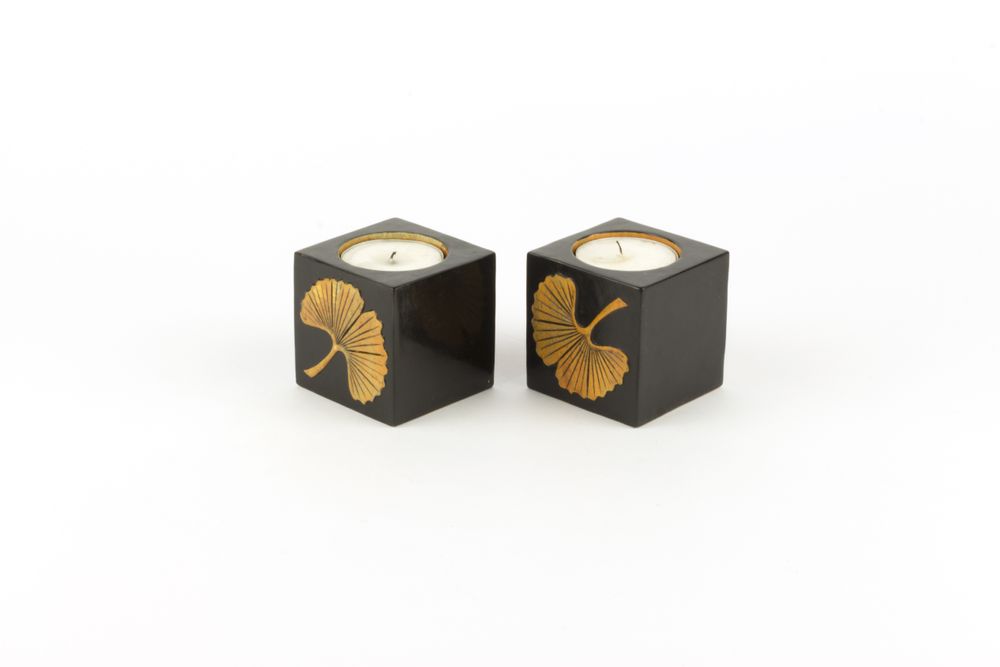 Objets de décoration - Trivet and boxes in stone with Ginkgo design - L INDOCHINEUR X RIVÊT