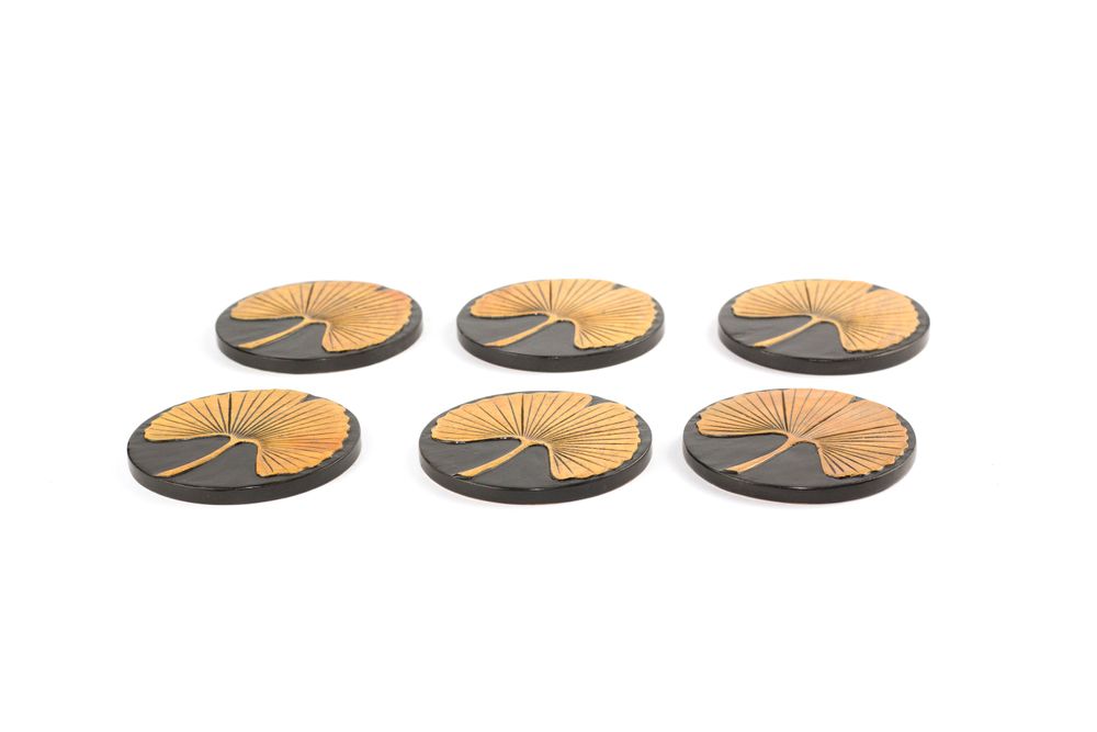 Objets de décoration - Trivet and boxes in stone with Ginkgo design - L INDOCHINEUR X RIVÊT