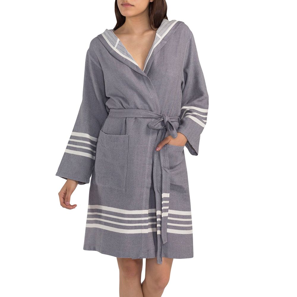 Serviettes de bain - PEIGNOIR À CAPUCHE SULTAN UNISEXE COTON - LALAY