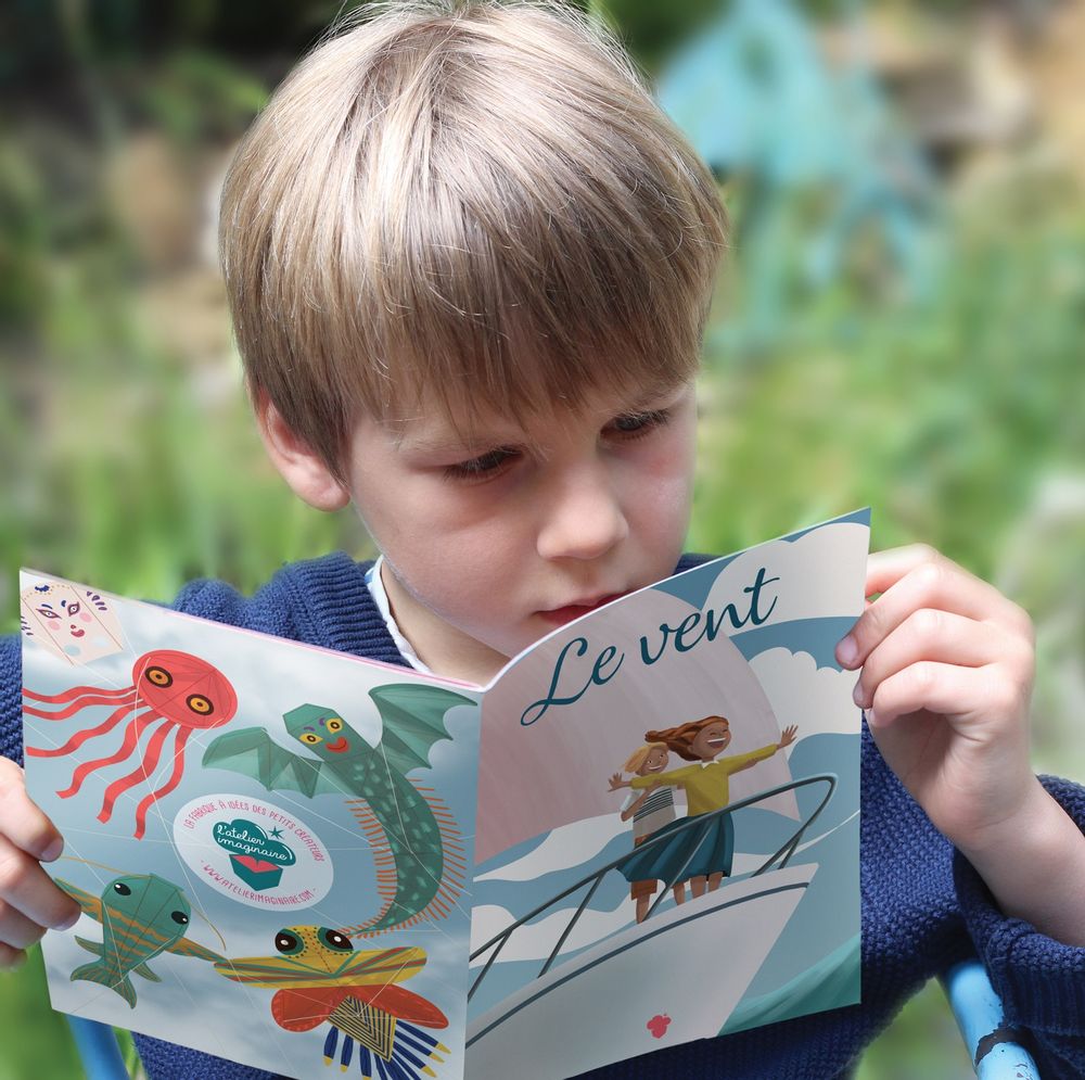 Cadeaux - Kit de loisirs créatifs et éducatif « Cerf-Volant» - Jouets DIY enfant - L'ATELIER IMAGINAIRE
