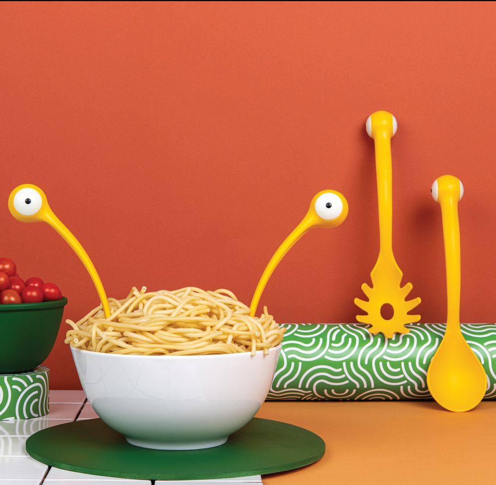 Couverts & ustensiles de cuisine - MONSTER :Bocaux, marque page - couvert à spaghettis & passoire - PA DESIGN
