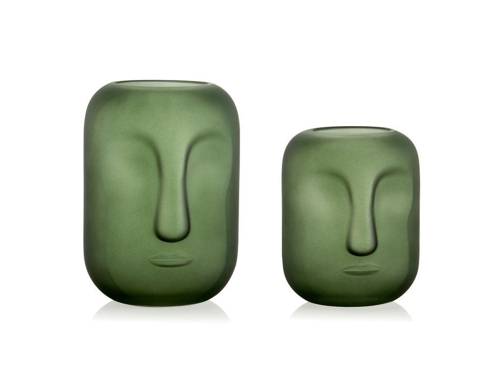 Vases - Vase en verre vert mat CR70135 - ANDREA HOUSE
