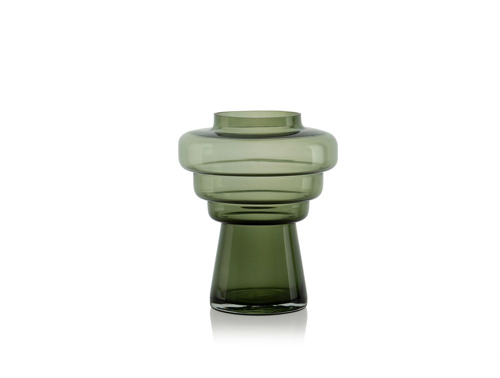 Vases - Totem green glass vase CR70144 - ANDREA HOUSE