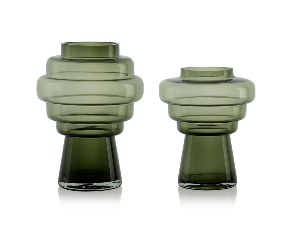 Vases - Totem green glass vase CR70144 - ANDREA HOUSE