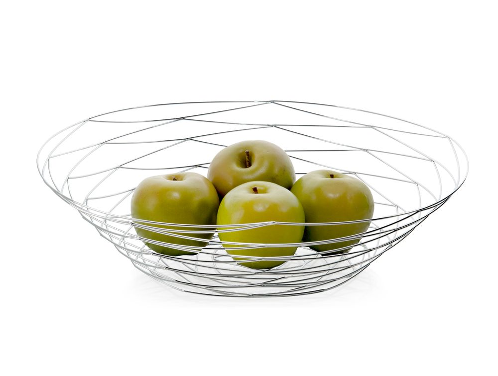 Ustensiles de cuisine - Panier à fruits en métal chromé MS70028 - ANDREA HOUSE