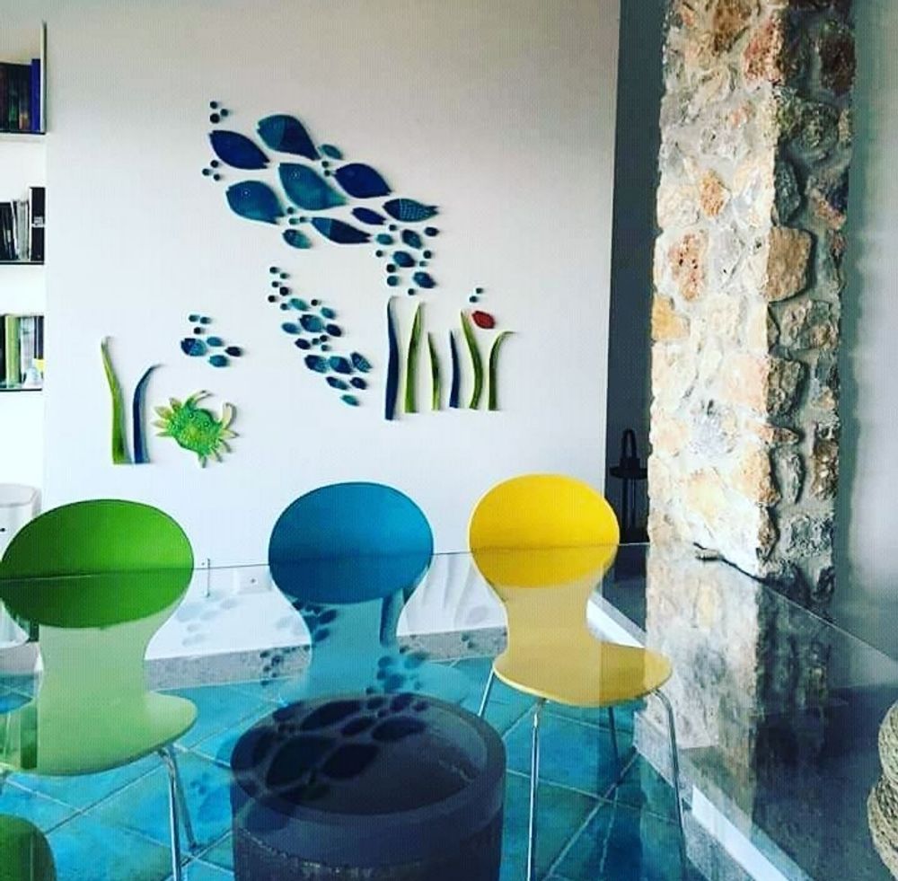 Other wall decoration - Ceramic aquarium wall covering - MARSIA STUDIO CERAMICHE DI MARIELLA SIANO