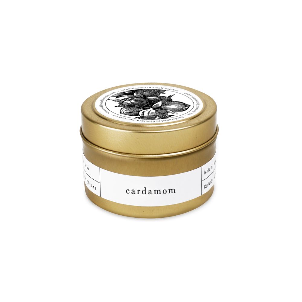 Décorations florales - Cardamom Gold Travel Bougie - BROOKLYN CANDLE STUDIO