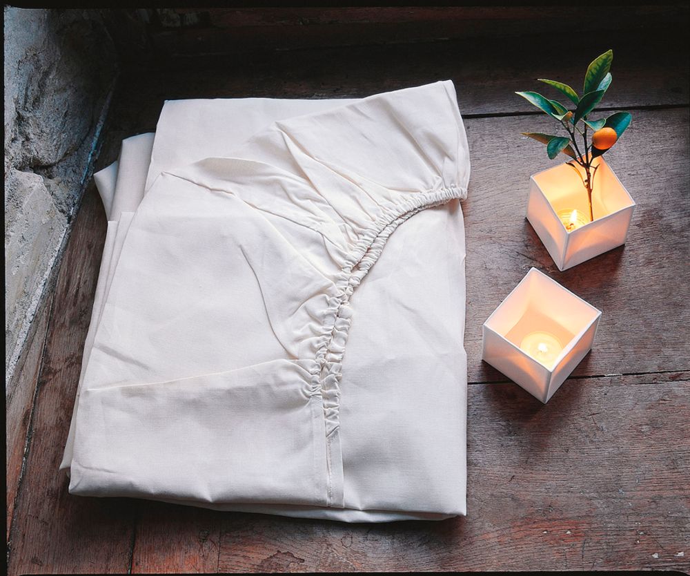 Bed linens - Ontario Blanc - Fitted sheet linen - ALEXANDRE TURPAULT