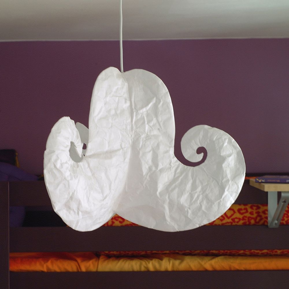 Objets de décoration - Lampe en tyvek : Nuage, Fleur ou Lutin - PA DESIGN