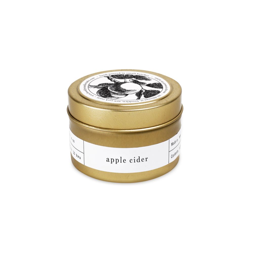 Autres fournitures bureau - Apple Cider Gold Travel Bougie - BROOKLYN CANDLE STUDIO