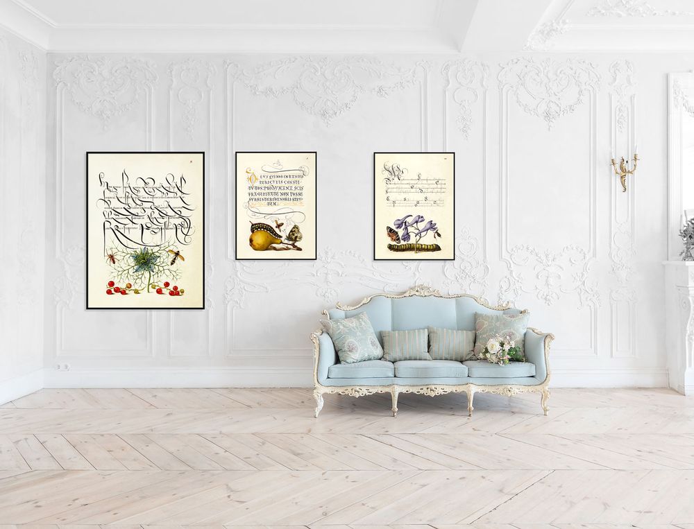 Poster - Poster Calligraphy, Orange Lily. - THE DYBDAHL CO.