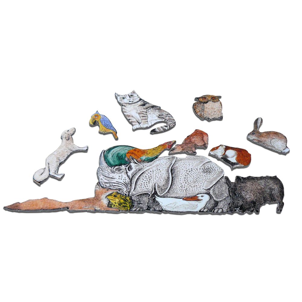 Decorative objects - Tierpuzzle - Puzzle of 33 animals - PA DESIGN