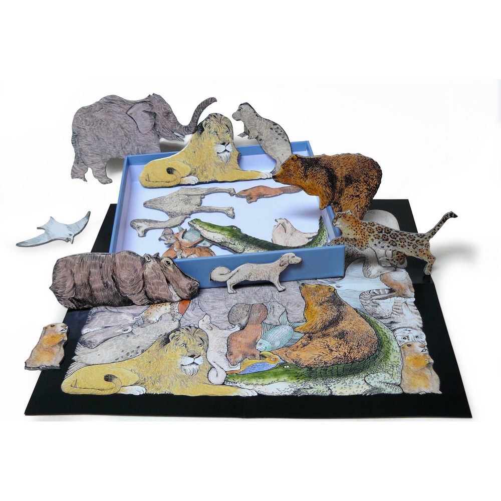 Decorative objects - Tierpuzzle - Puzzle of 33 animals - PA DESIGN