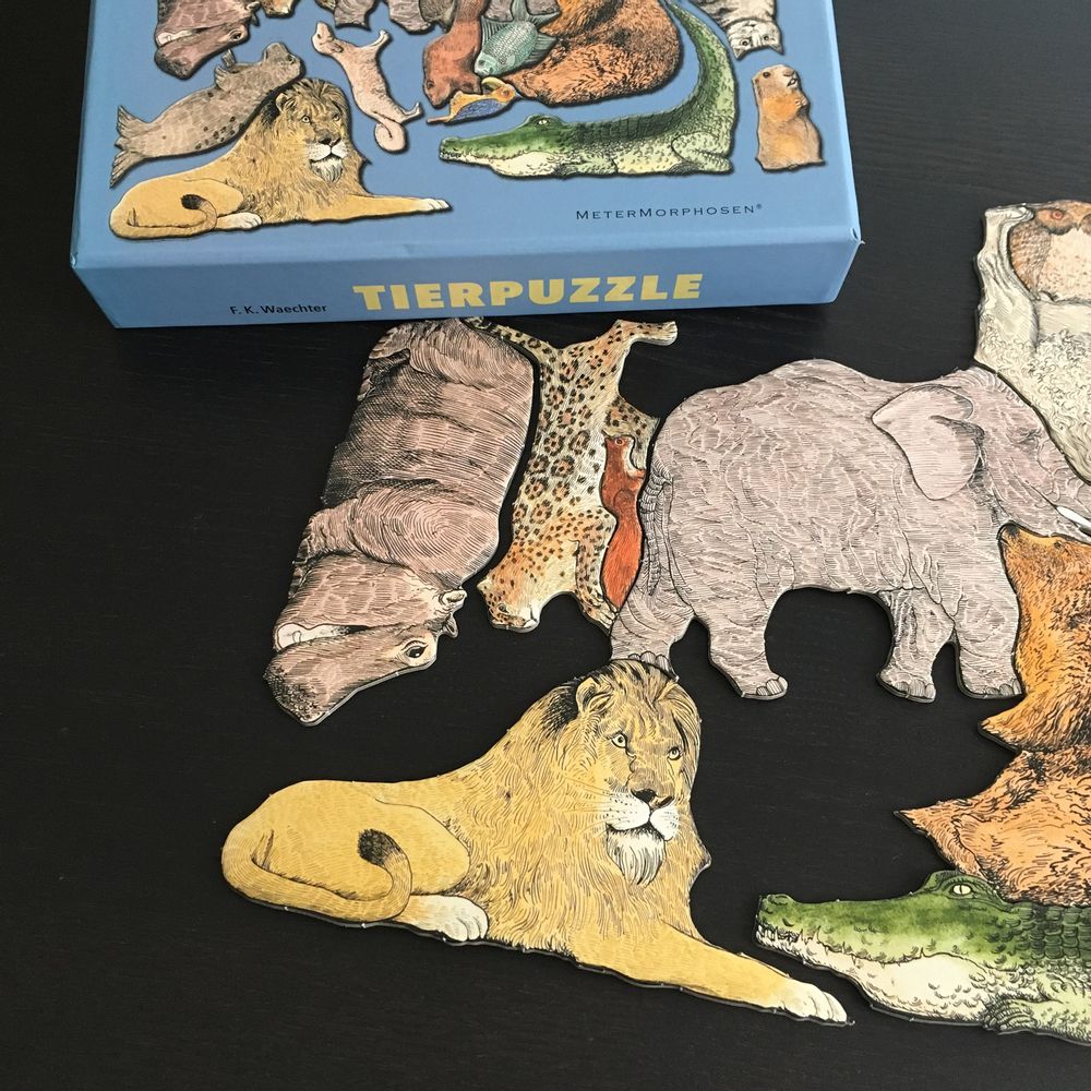 Decorative objects - Tierpuzzle - Puzzle of 33 animals - PA DESIGN