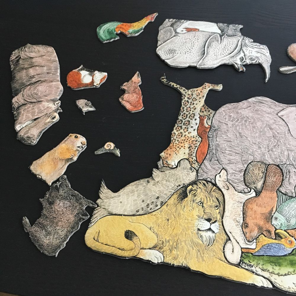 Decorative objects - Tierpuzzle - Puzzle of 33 animals - PA DESIGN