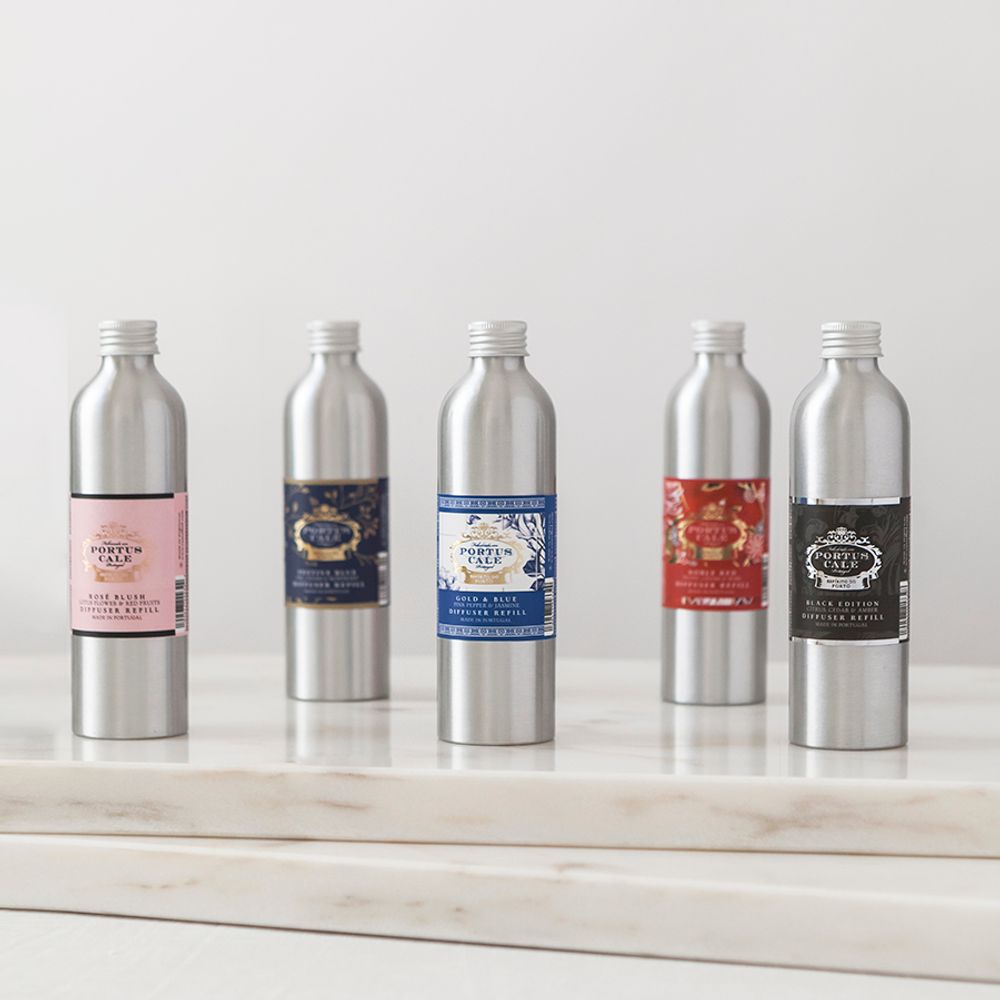 Parfums d'intérieur - Portus Cale Recharge Diffuseur Or et Bleu - CASTELBEL