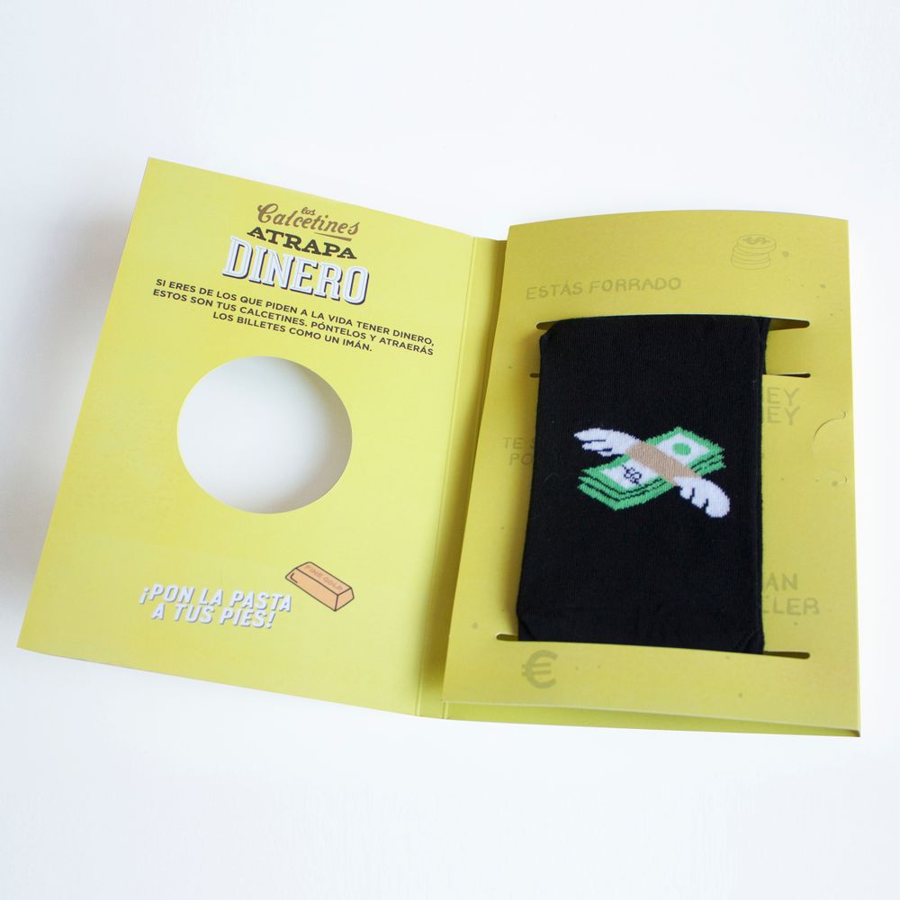 Cadeaux - Chaussettes The Money Catcher - DESIGNER SOUVENIRS
