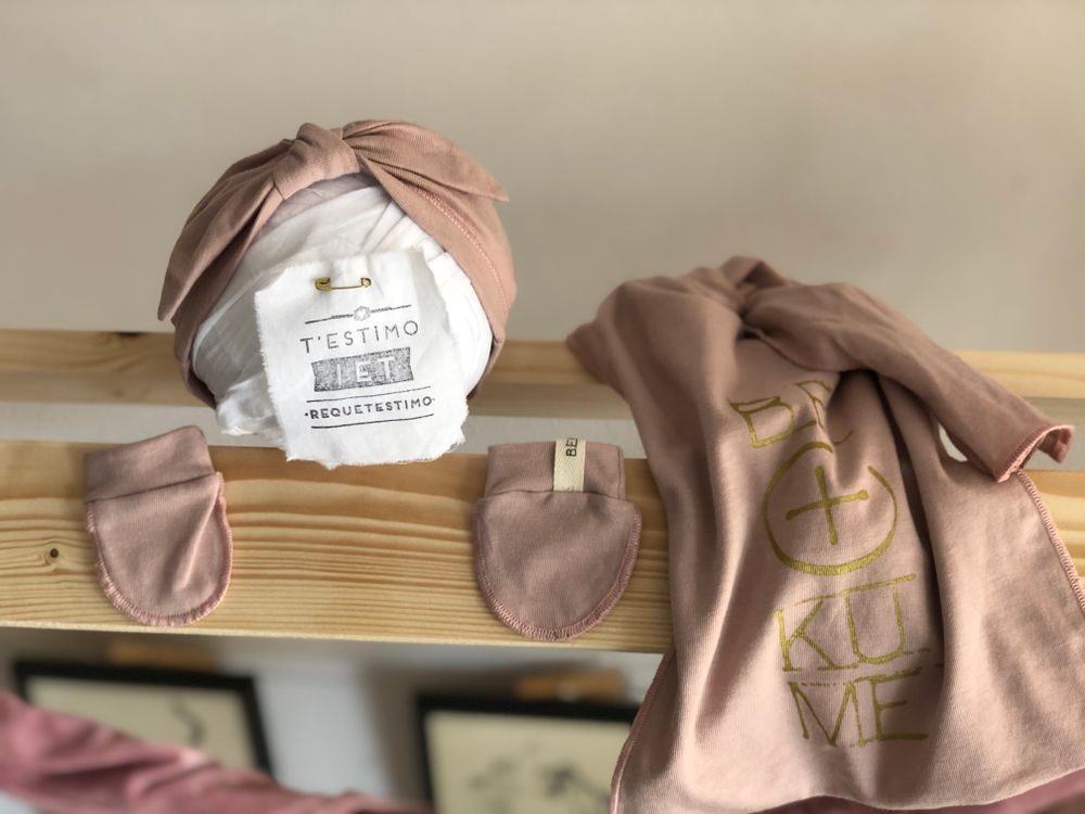 Vêtements enfants - Mini Turban+mitains+Swaddle set-MIMO Accessoires nouveau-né Bekume - BEKUME