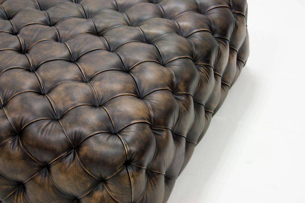 Sièges pour collectivités - Capiton Pouf Contemporain | Pouf - CREARTE COLLECTIONS