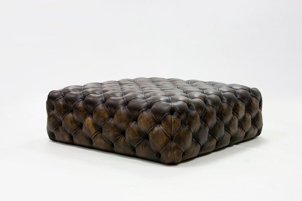 Sièges pour collectivités - Capiton Pouf Contemporain | Pouf - CREARTE COLLECTIONS