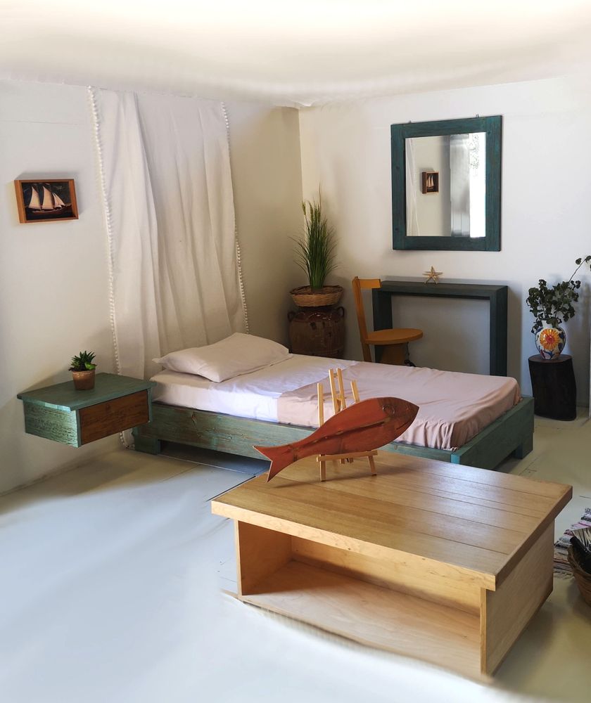 Beds -  Bed Calypso Solid wooden - LIVING MEDITERANEO