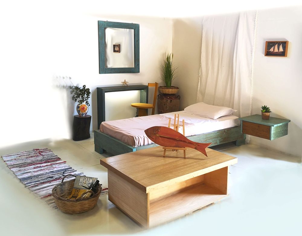 Beds -  Bed Calypso Solid wooden - LIVING MEDITERANEO