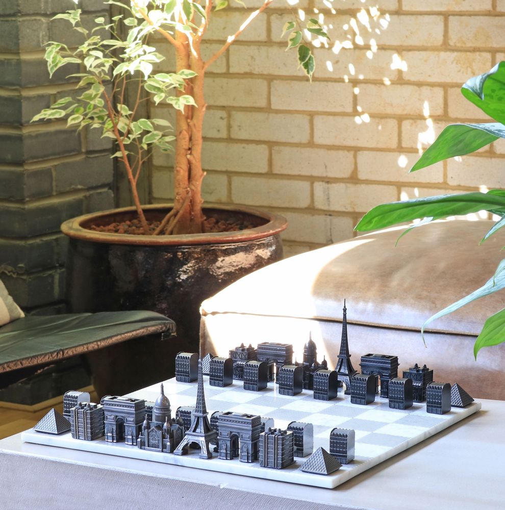 Objets design - Édition Paris en inox - SKYLINE CHESS LTD