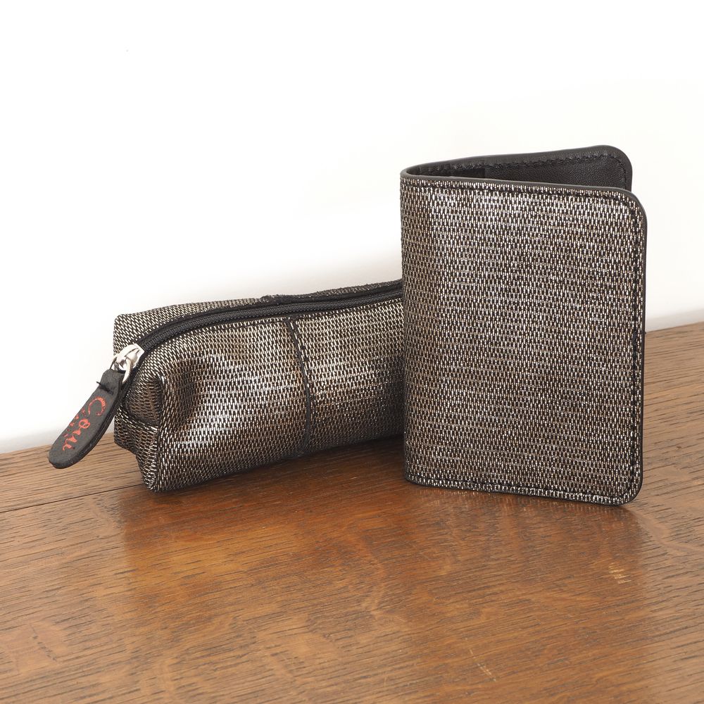 Leather goods - Suede and fish scales aspect leather purse WITHSUNDAYS 26 - C-OUI