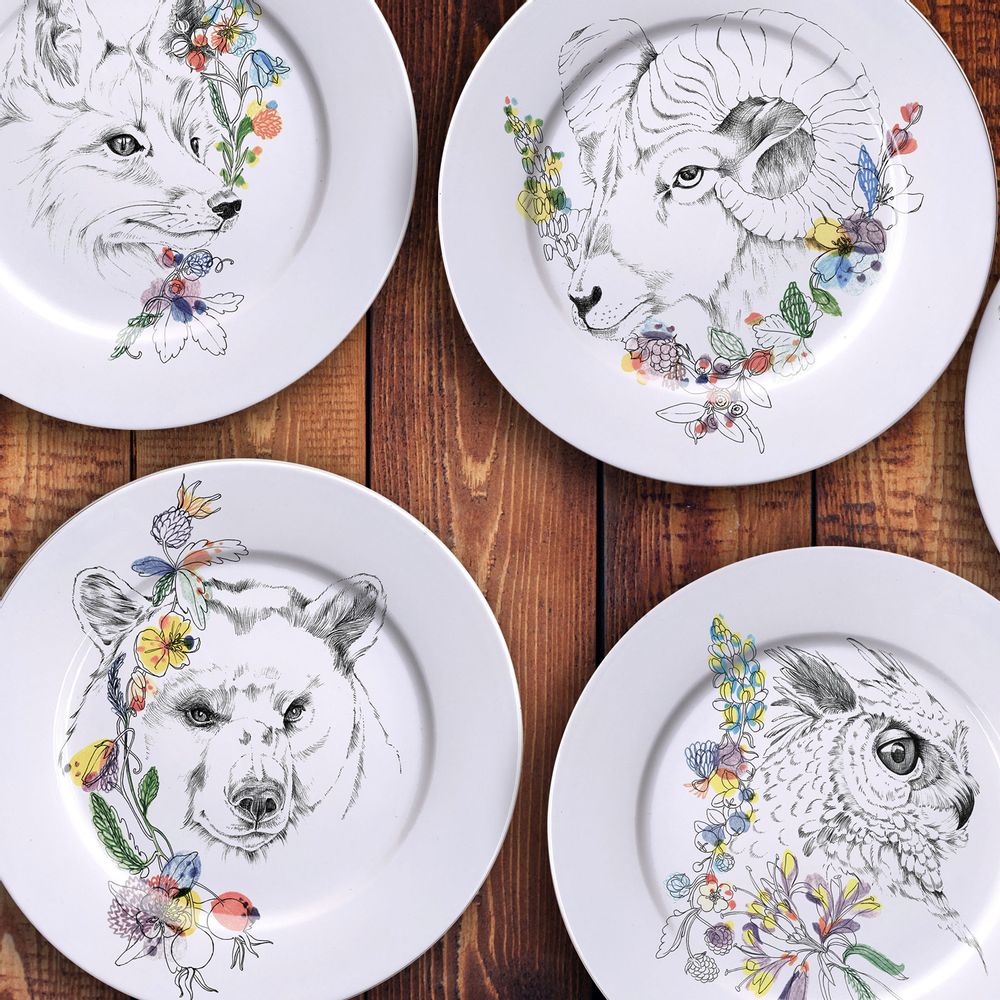 Ceramic - An Ode to the Woods _ Plates - FRANCESCA COLOMBO