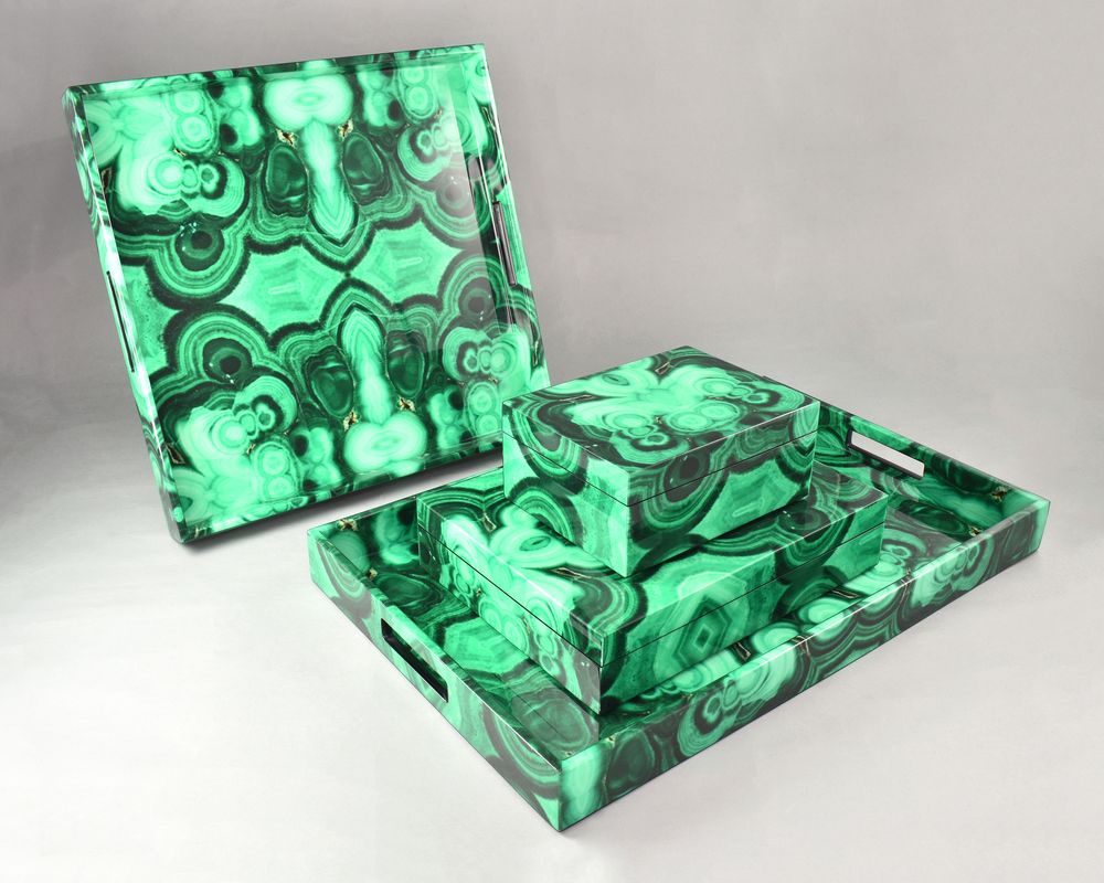 Objets de décoration - Collection Malachite - PACIFIC CONNECTIONS