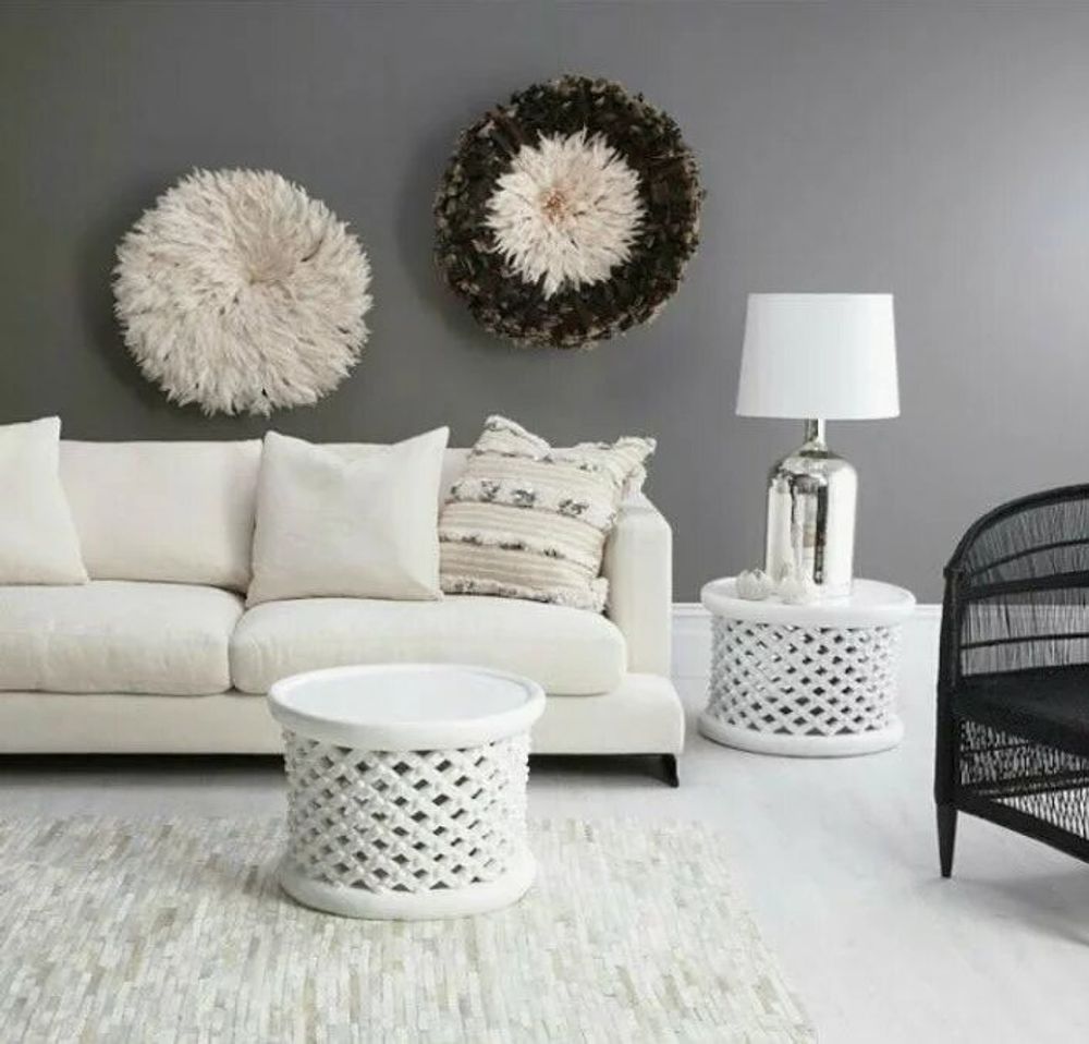 Decorative objects - Bamileke stool or coffee table or nightstand wooden storage furniture - HOME DECOR FR
