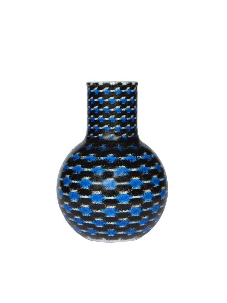 Vases - Blue Teleport Balloon Flask XLarge - SYNCHROPAINT