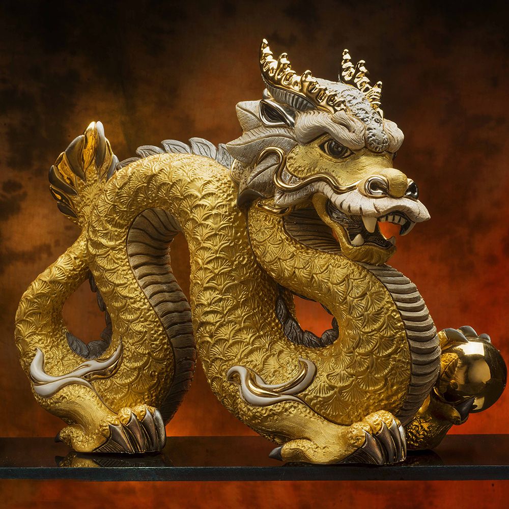 Céramique - Sculpture Dragon chinois - DEROSA