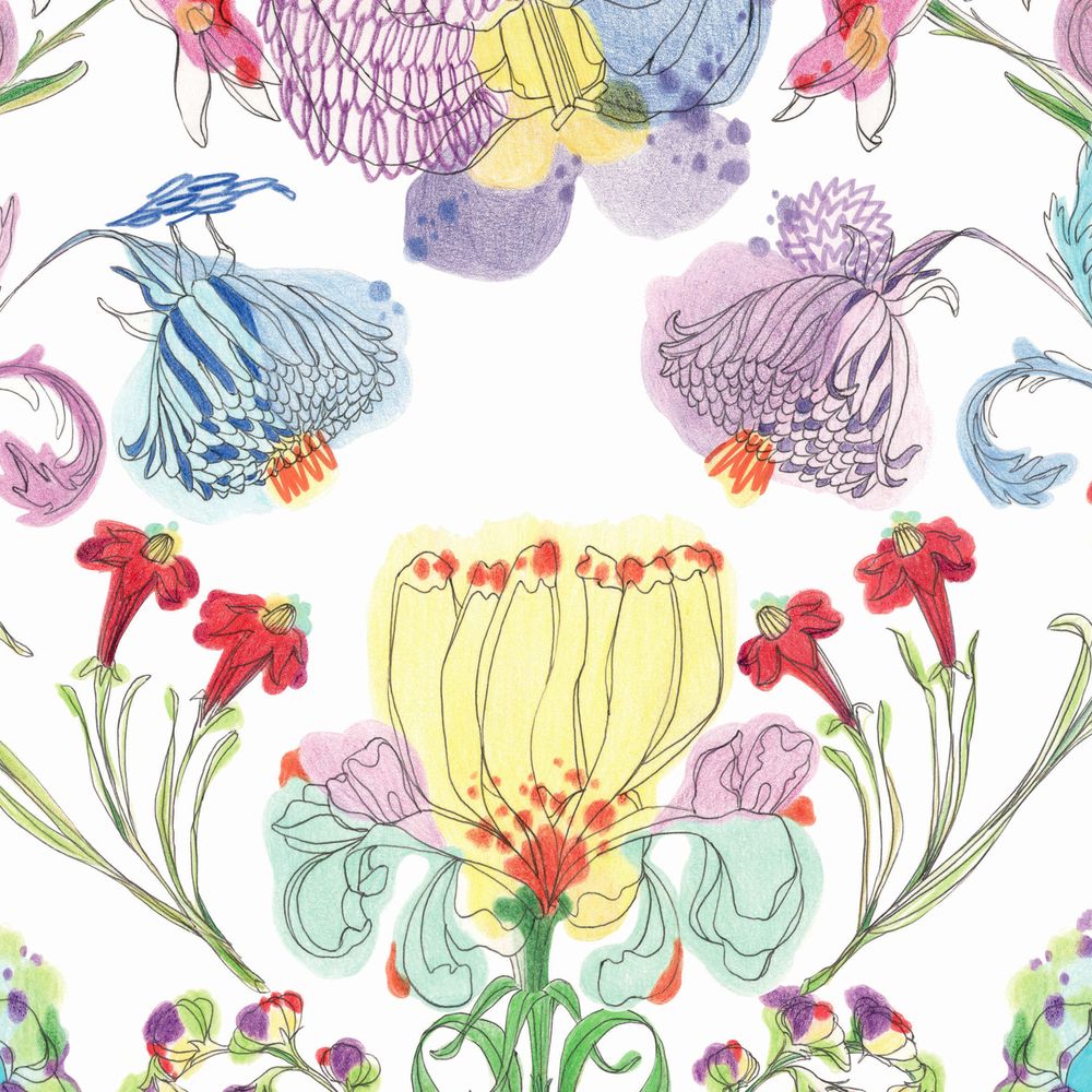 Hotel bedrooms - Grandma's Garden _ Wall Covering - FRANCESCA COLOMBO