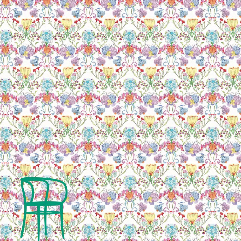 Hotel bedrooms - Grandma's Garden _ Wall Covering - FRANCESCA COLOMBO