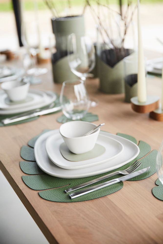 Dessous de plat - TAPIS DE TABLE FEUILLE - LIND DNA
