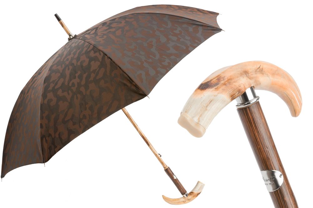 Leather goods - WARTHOG TUSK CAMOUFLAGE UMBRELLA - PASOTTI
