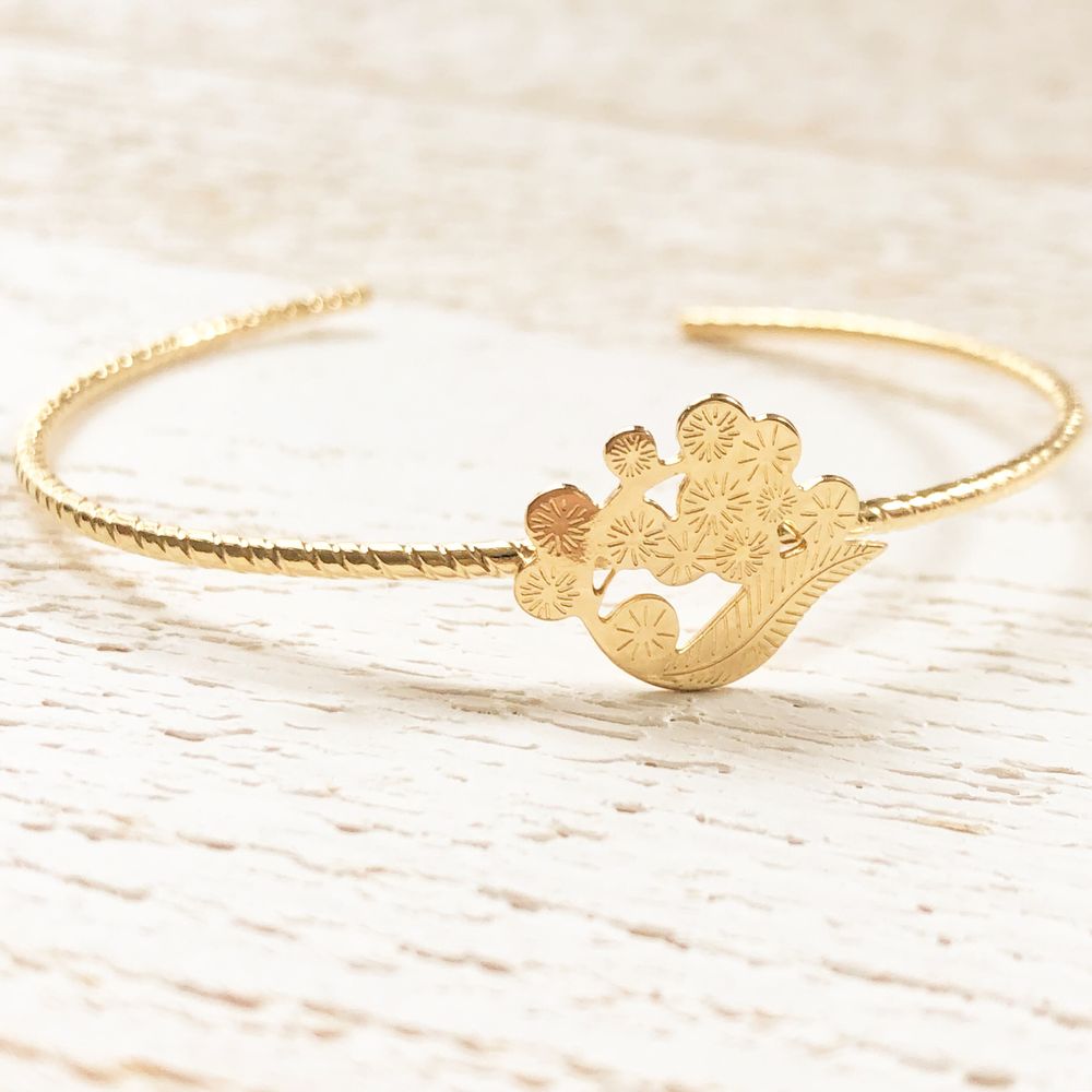 Bijoux - Bracelet médaille Mimosa - JOUR DE MISTRAL
