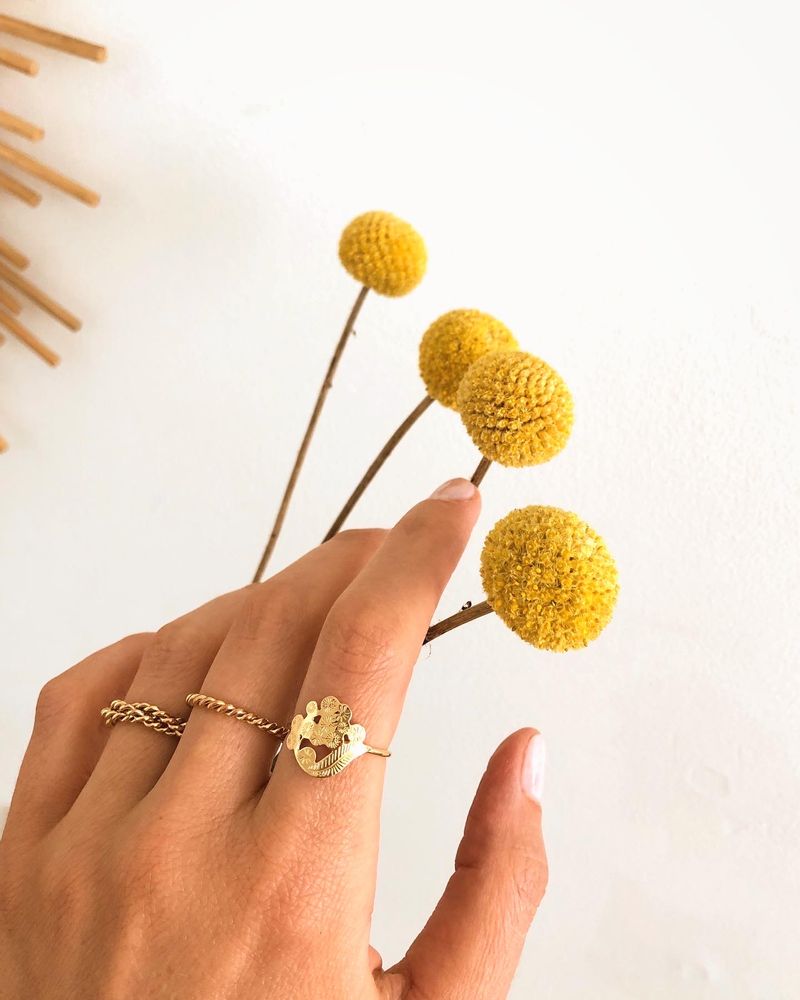 Bijoux - Bague fleur Mimosa - JOUR DE MISTRAL