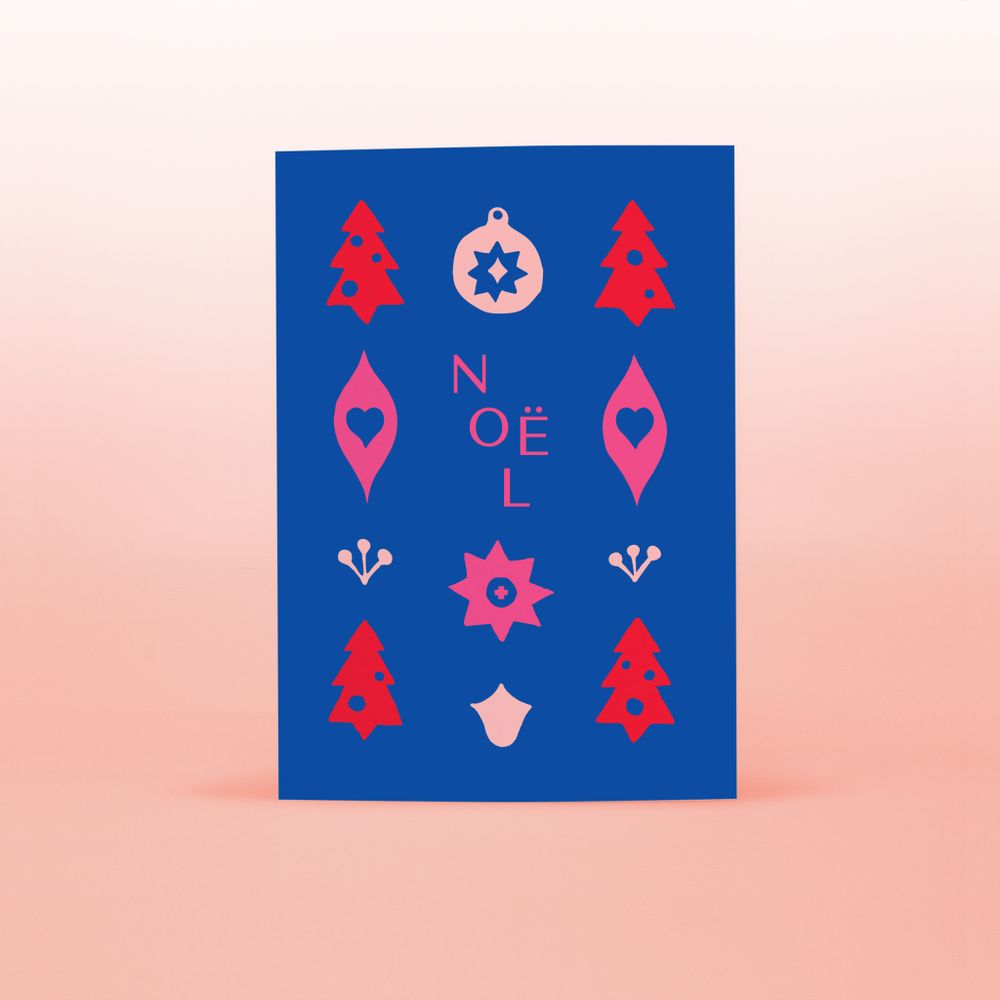 Card shop - Christmas Cards - Boxed set of 8 cards - Noël au chalet - COMMON MODERN