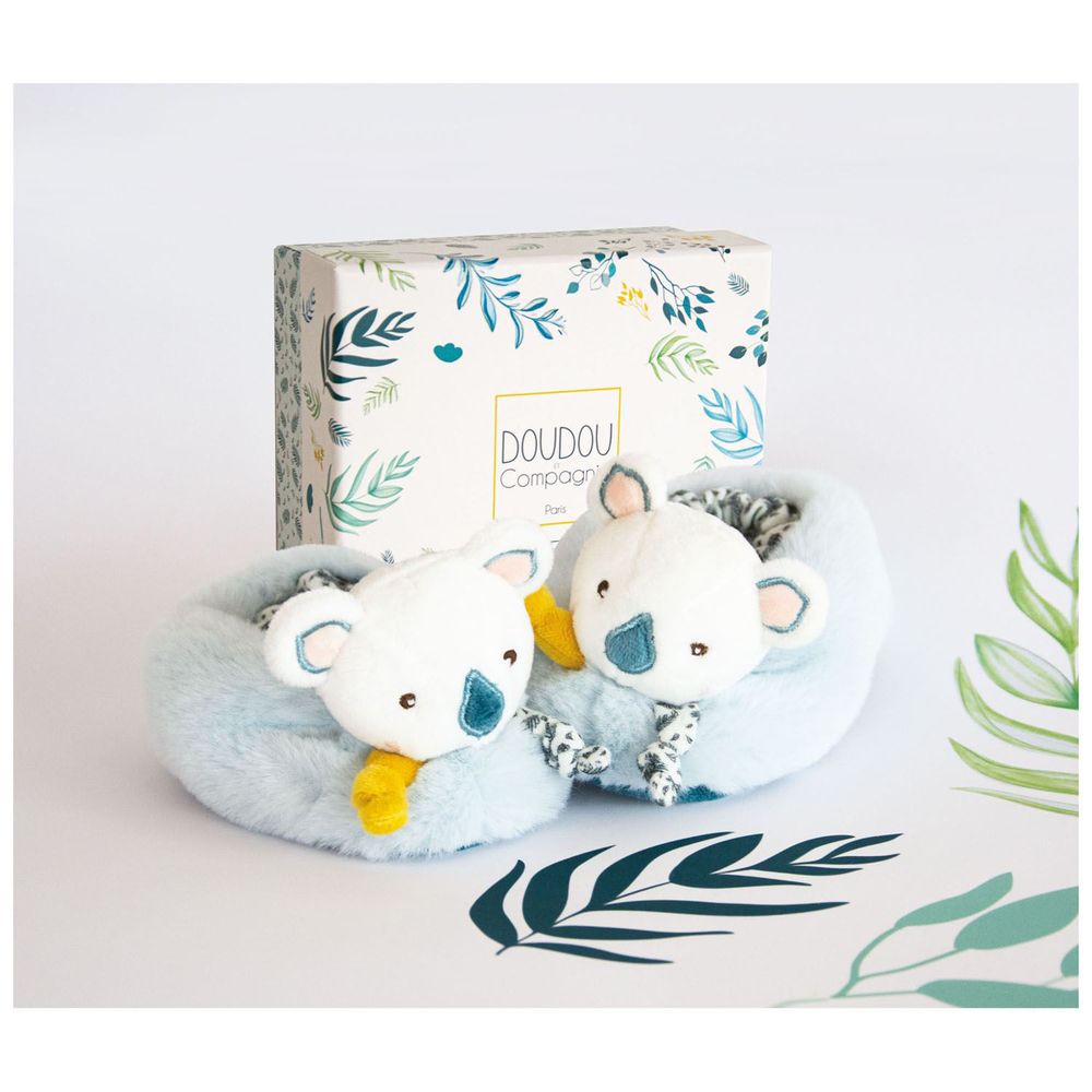 Kids slippers and shoes - YOCA LE KOALA - Botties with rattle - DOUDOU ET COMPAGNIE