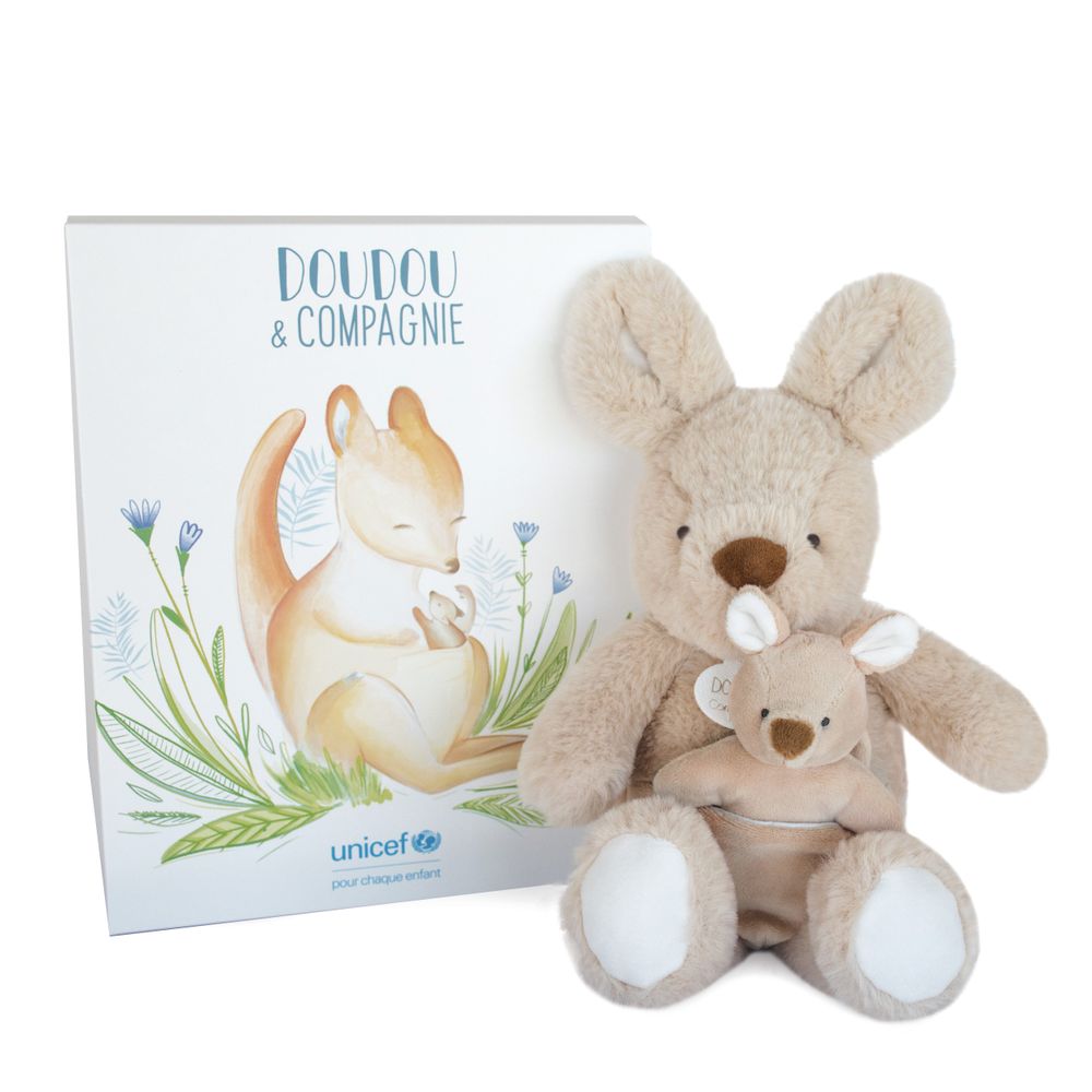 Peluches - UNICEF BEBE & MOI - Kangourou - DOUDOU ET COMPAGNIE