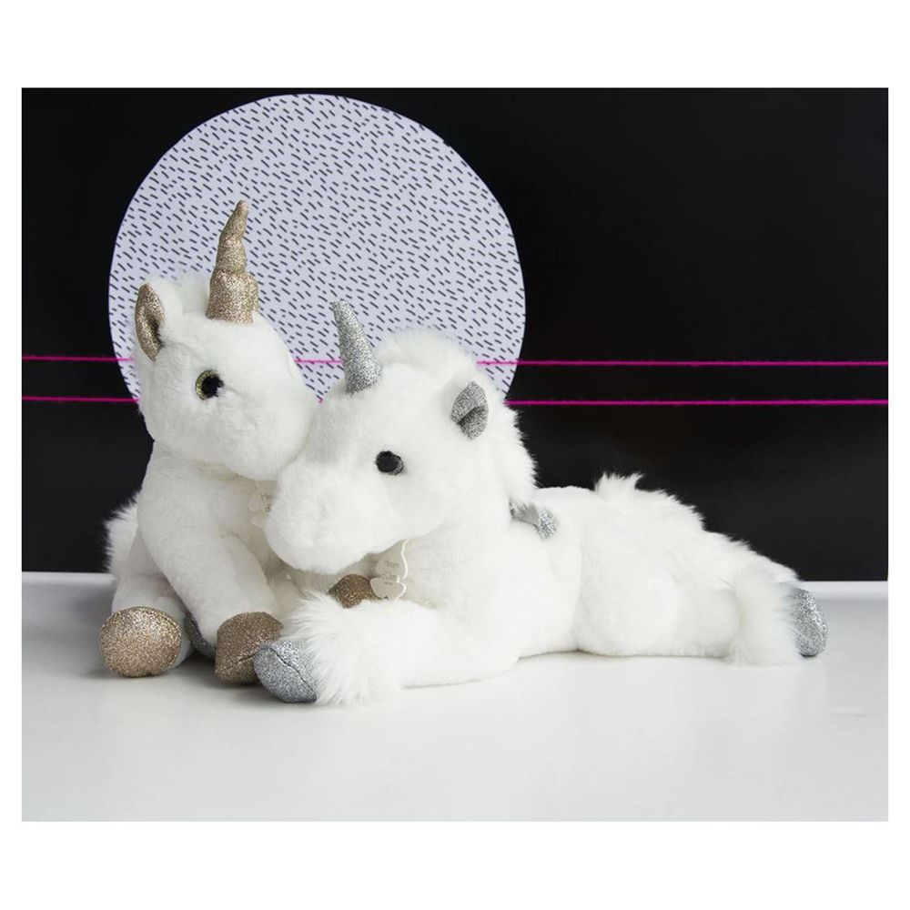 Peluches - LICORNE ALLONGEE 100 cm - HISTOIRE D'OURS