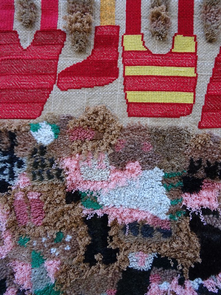 Rugs - Village trip (wall rug – 207)             - SARA PEREIRA ATELIER