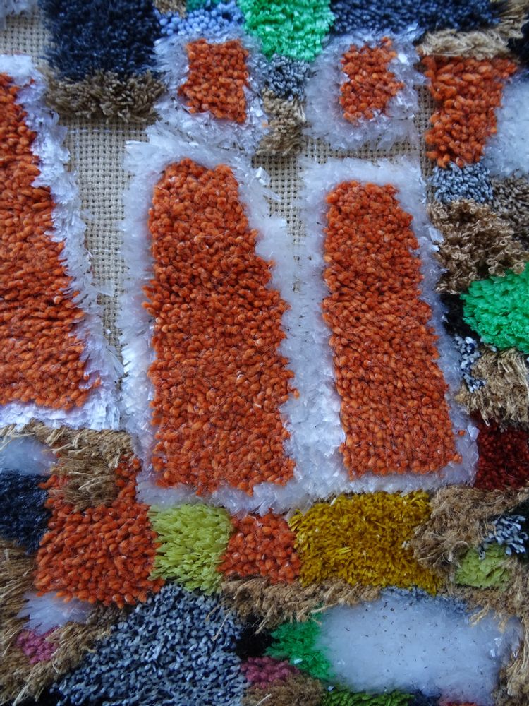 Rugs - Day in the village (wall rug – 220)             - SARA PEREIRA ATELIER