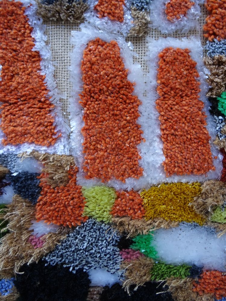 Rugs - Day in the village (wall rug – 220)             - SARA PEREIRA ATELIER