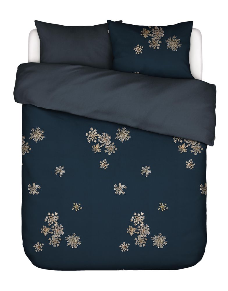 Linge de lit - Housse de couette ESSENZA Lauren bleu indigo - ESSENZA
