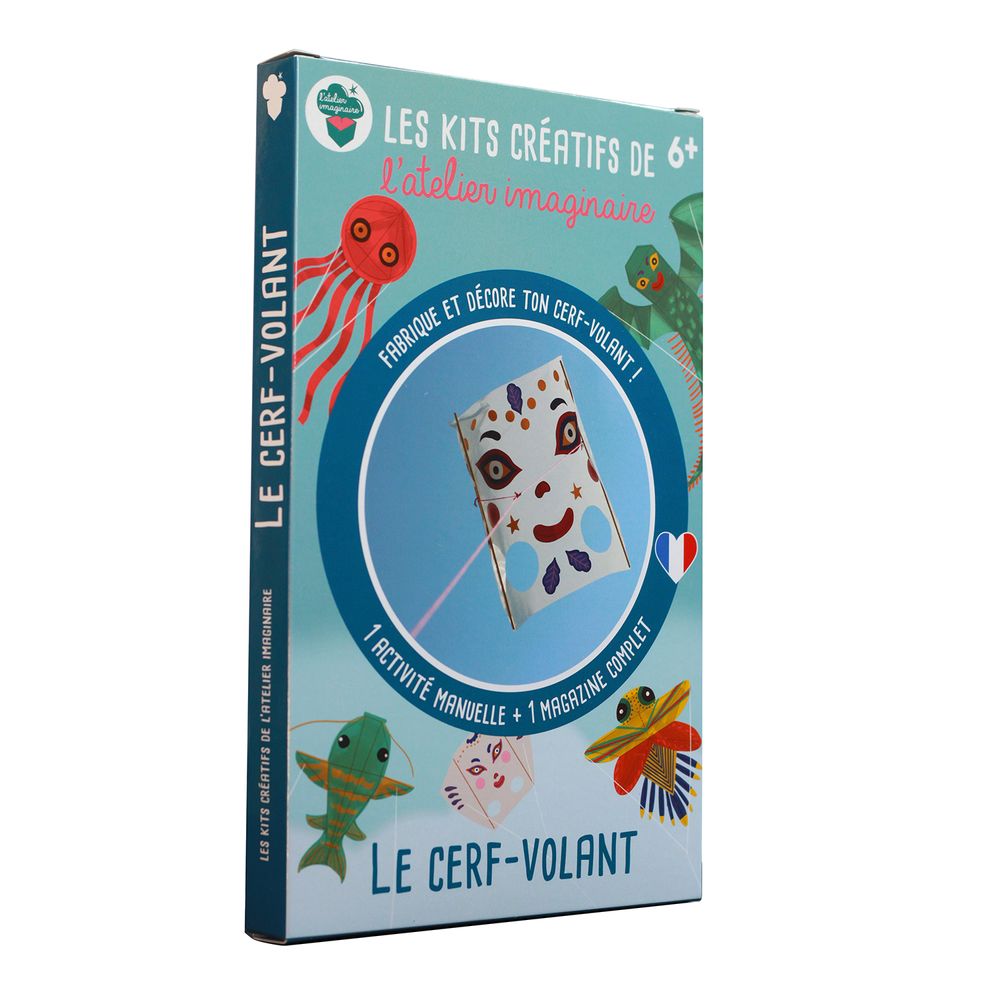 Cadeaux - Kit de loisirs créatifs et éducatif « Cerf-Volant» - Jouets DIY enfant - L'ATELIER IMAGINAIRE