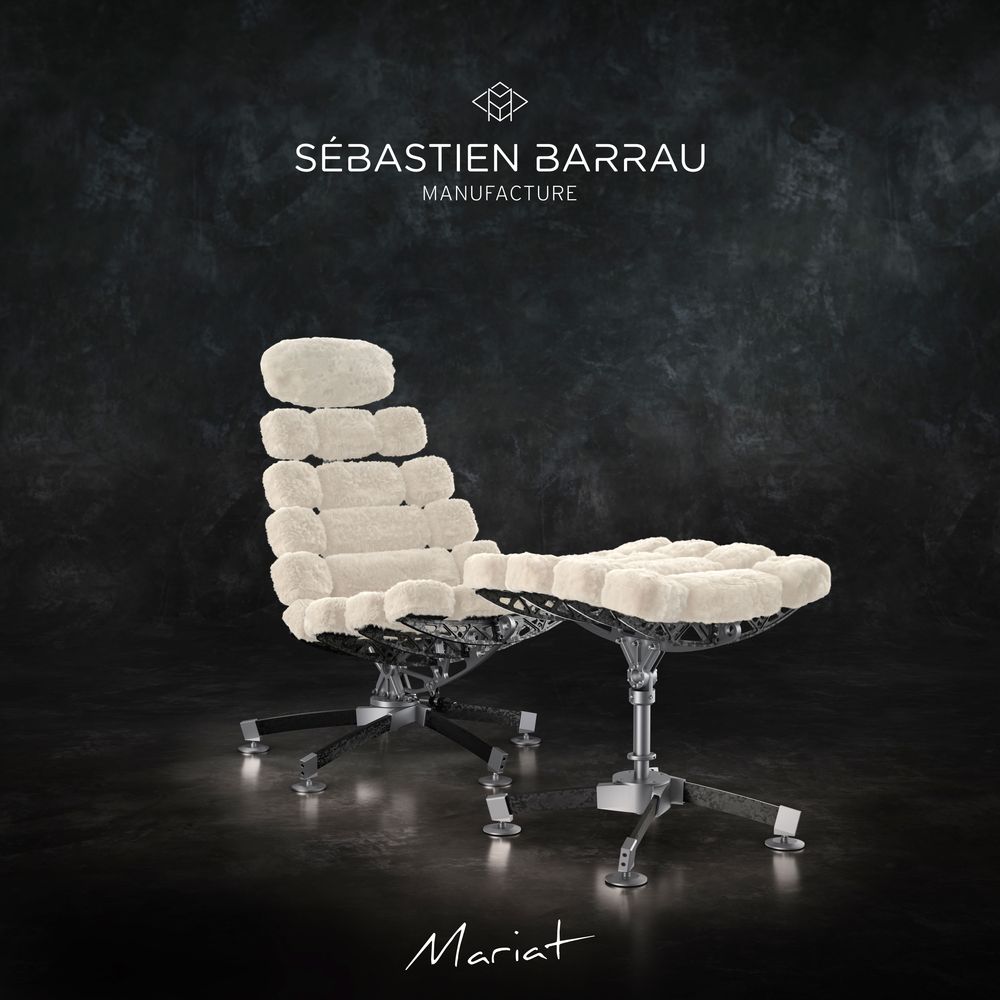 Fauteuils - M2.02 SUPERSONIC LOUNGE CHAIR - SEBASTIEN BARRAU MANUFACTURE