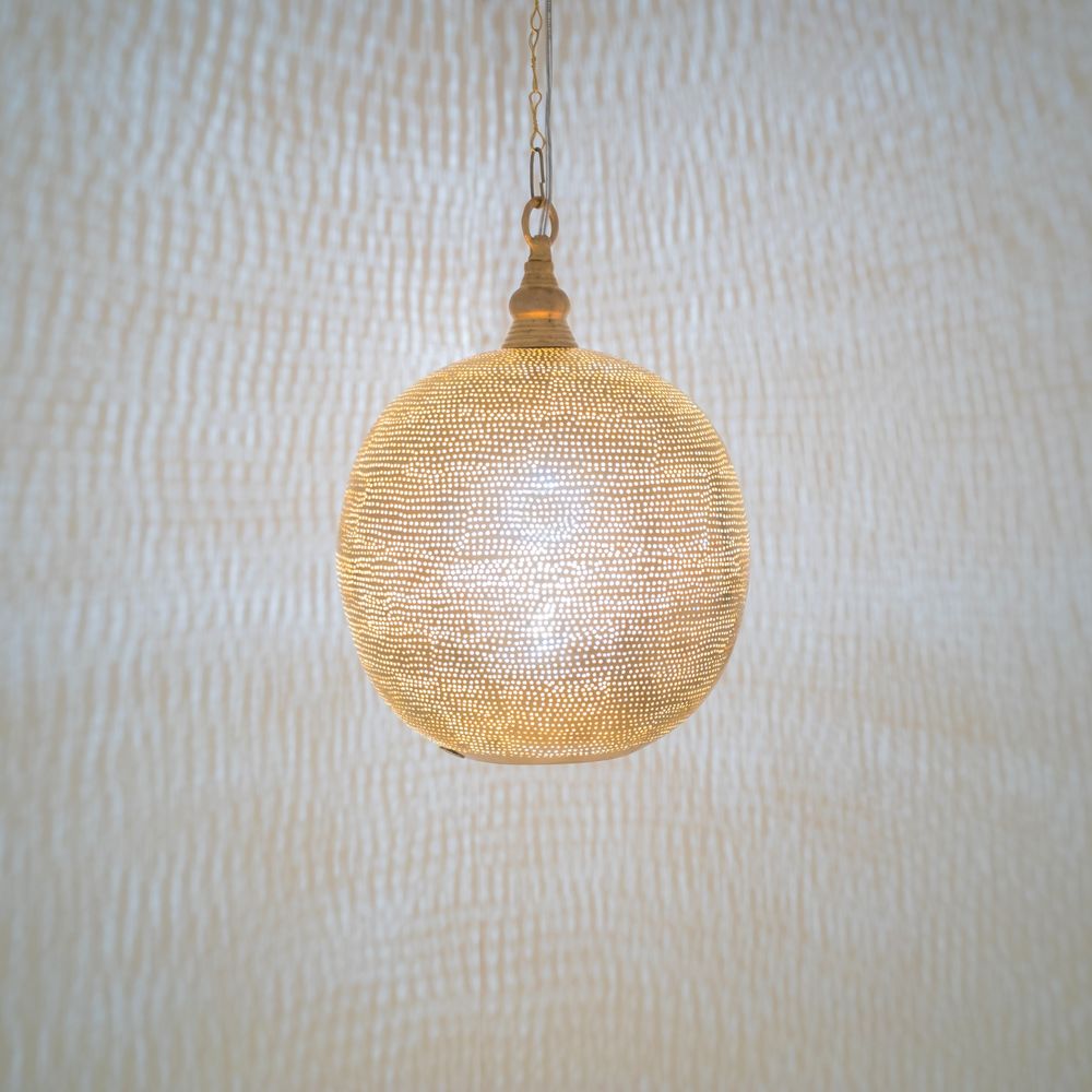 Hanging lights - Gold Pendant lamps Filisky pattern - ZENZA